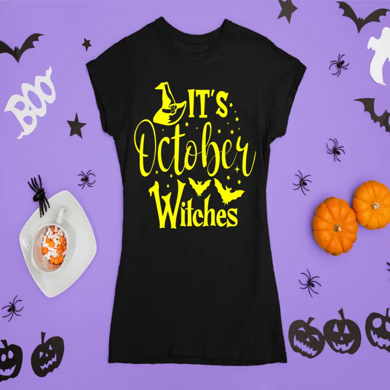 It`s october witches, tricou cu mesajv