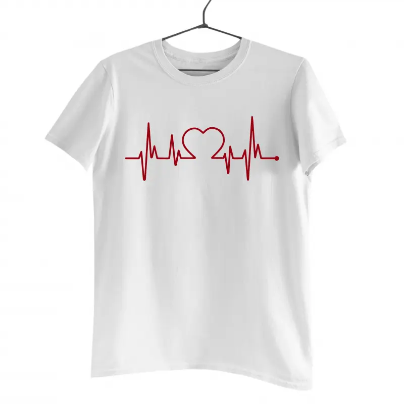 Heart beat , tricou cu mesajv