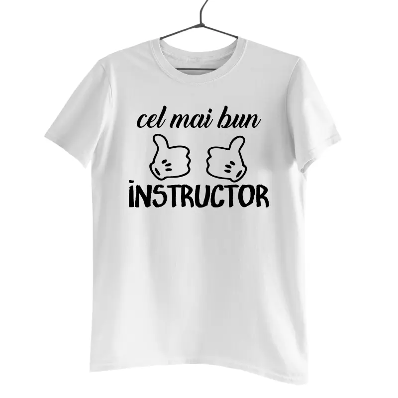 Cel mai bun instructor, tricou cu mesajv