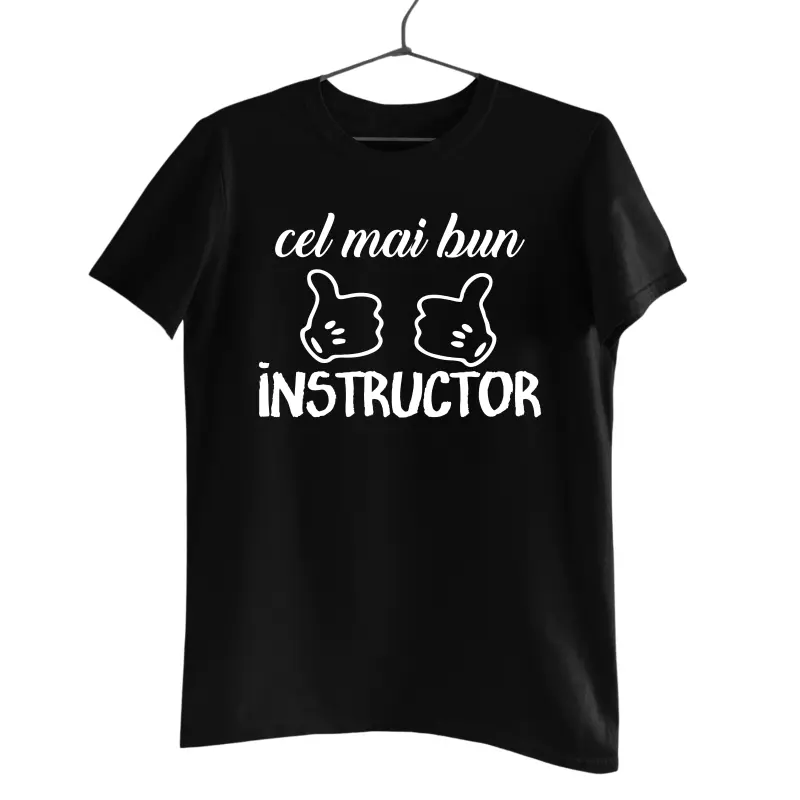 Cel mai bun instructor, tricou cu mesajv