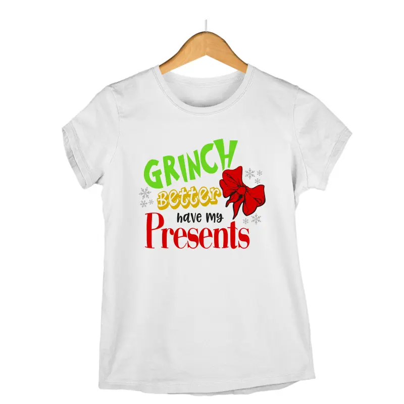 Grinch better have my presents  -   , tricou cu mesaj