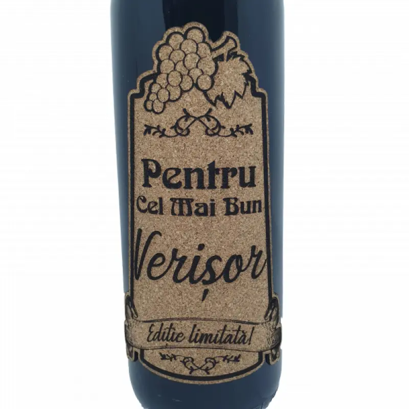 Pentru cel mai bun verisor, editie limitata, vin rosu cabernet sauvignon, demisec, 750ml, 13.5% alcool