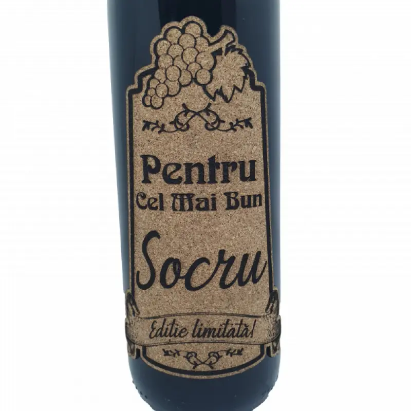 Pentru cel mai bun socru, editie limitata, vin rosu cabernet sauvignon, demisec, 750ml, 13.5% alcoolv
