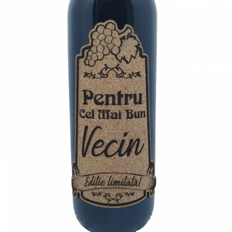 Pentru cel mai bun vecin, editie limitata, vin rosu cabernet sauvignon, demisec, 750ml, 13.5% alcool
