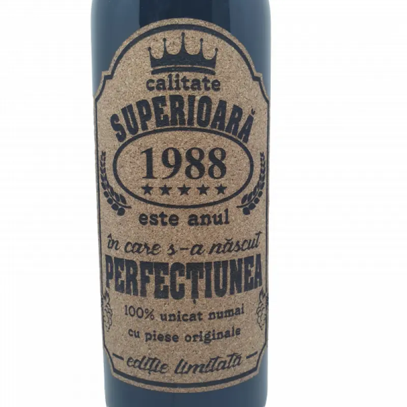 1988 este anul in care s-a nascut perfectiunea, editie limitata, vin rosu cabernet sauvignon, demisec, 750ml, 13.5% alcool