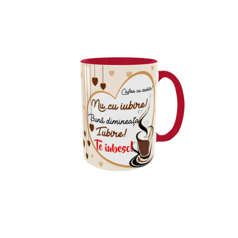Te iubesc, cana din ceramica, 330ml, model 3v