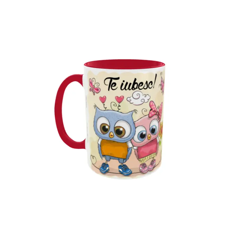 Te iubesc, cana din ceramica, 330ml, model 6