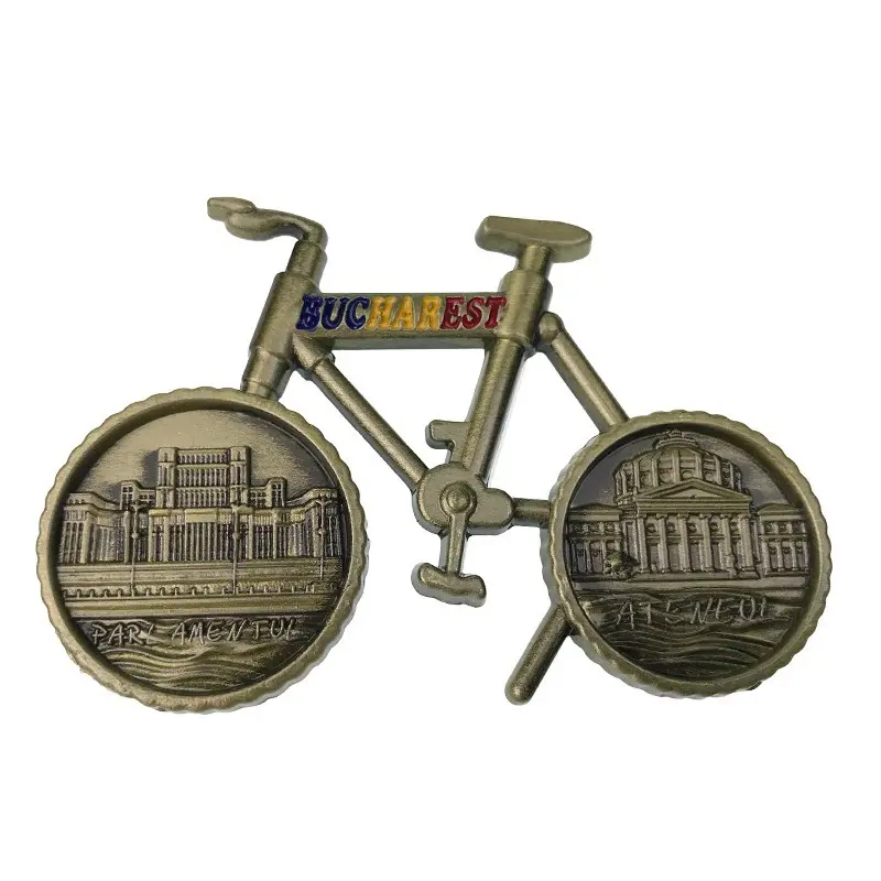 Magnet forma bicicleta din metal bucurestiv