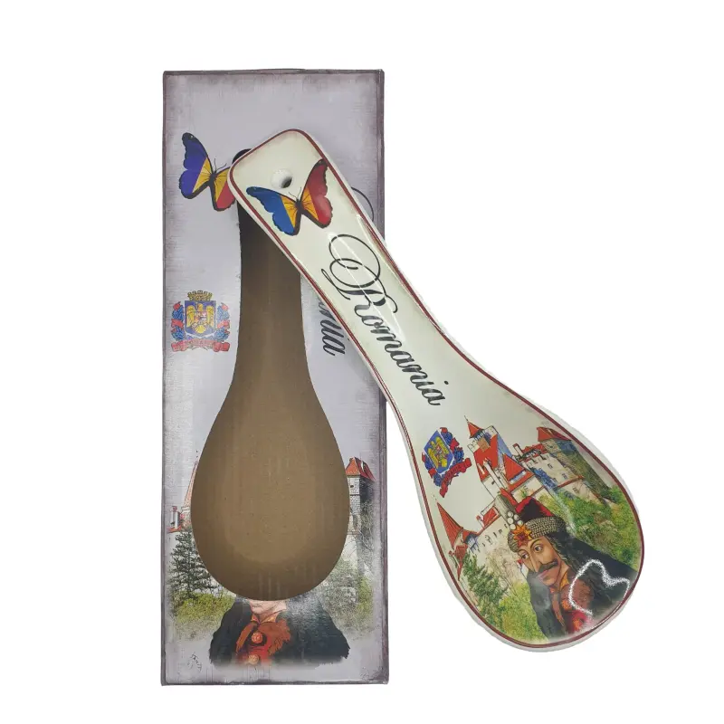Suport lingura din ceramica, vlad tepes, romania