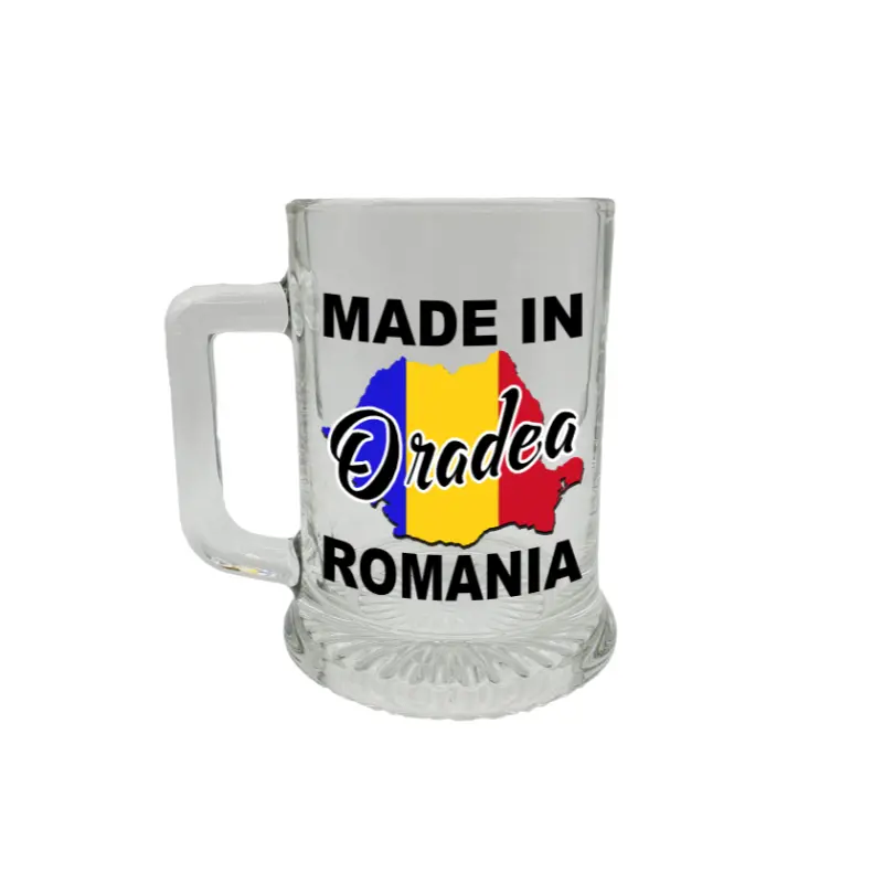 Made in oradea romania, halba cu mesaj