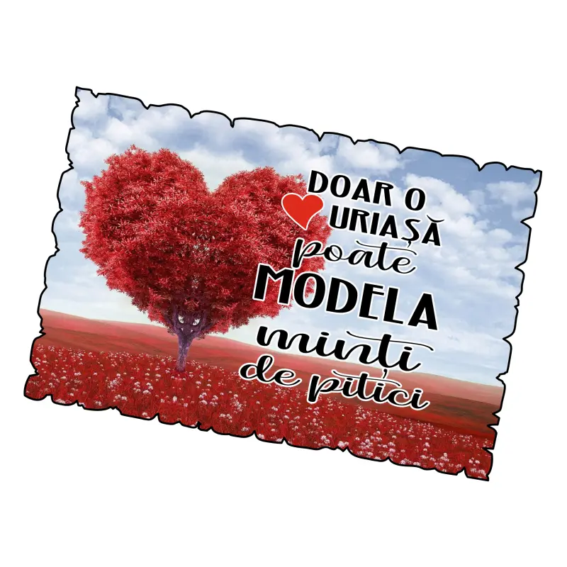 Doar o inima uriasa poate modela minti de pitici, magnet frigider mgs059