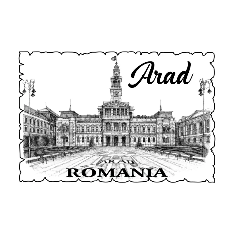 Arad romania, primaria, magnet frigider mgs092v