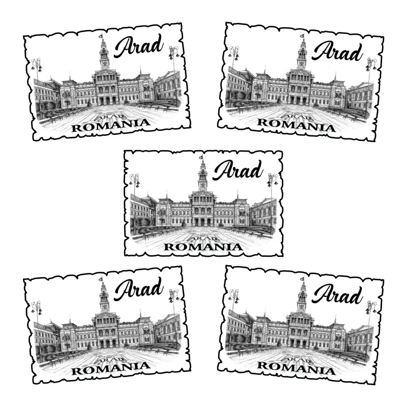 Arad romania, primaria, magnet frigider mgs092v