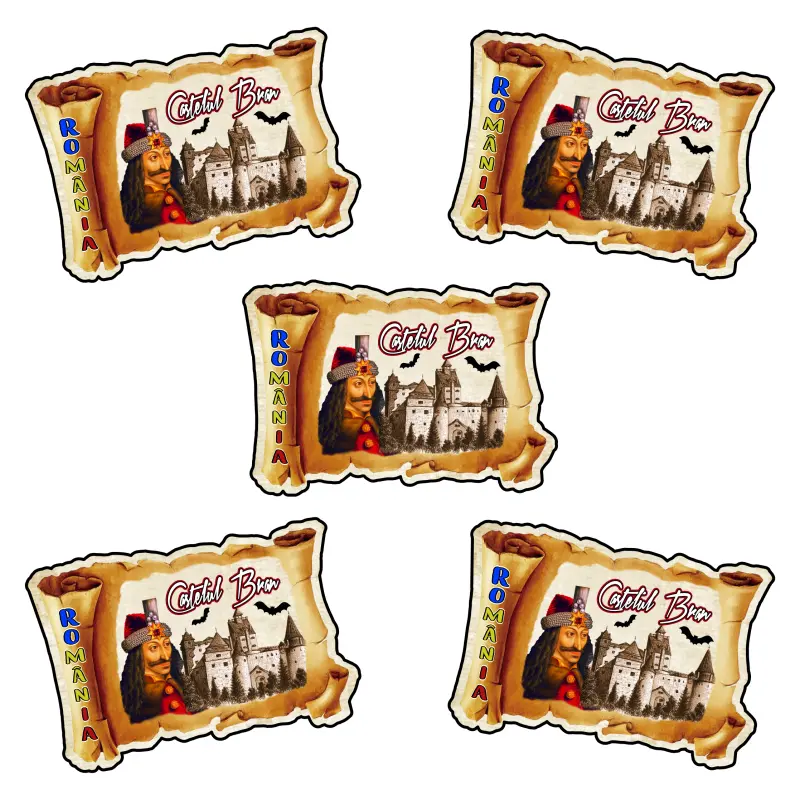 Magnet frigider, forma papirus, personalizatv