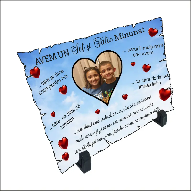 .placheta lemn personalizata dimensiune 195x285 mmv