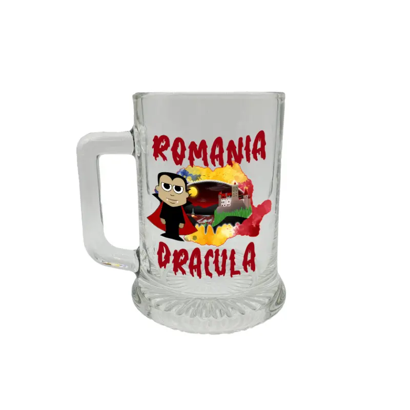 Dracula romania, halba cu mesaj 1v