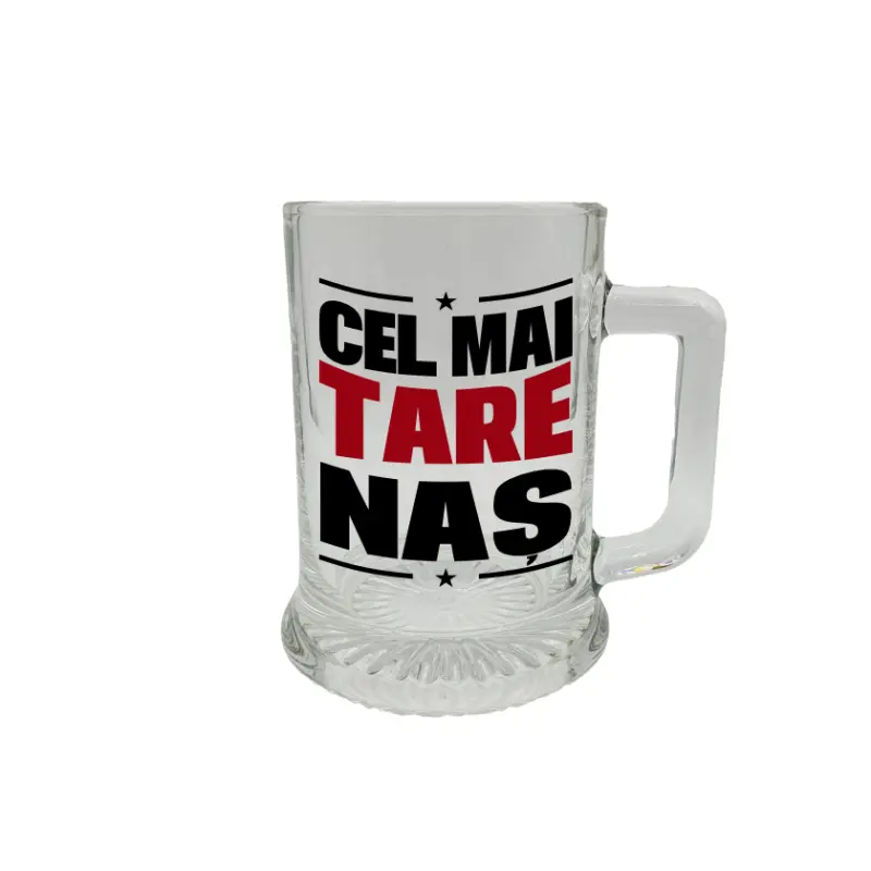 Cel mai tare nas, halba cu mesajv