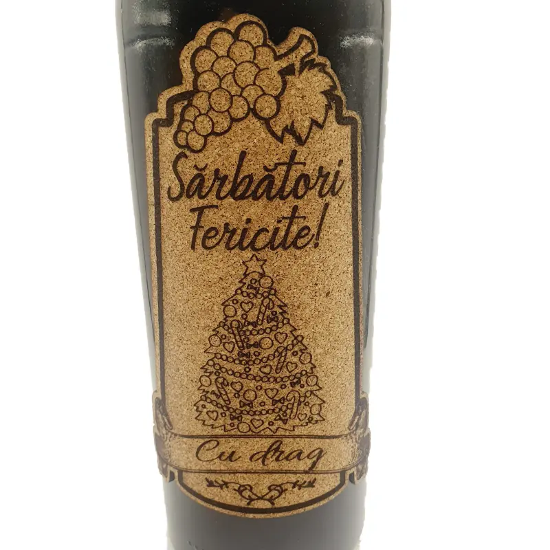 Sarbatori fericite, editie limitata, vin rosu cabernet sauvignon, demisec, 750ml, 13.5% alcoolv