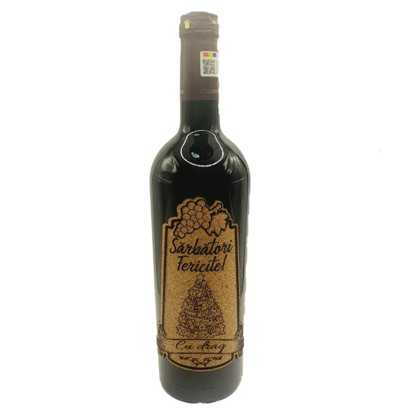 Sarbatori fericite, editie limitata, vin rosu cabernet sauvignon, demisec, 750ml, 13.5% alcoolv