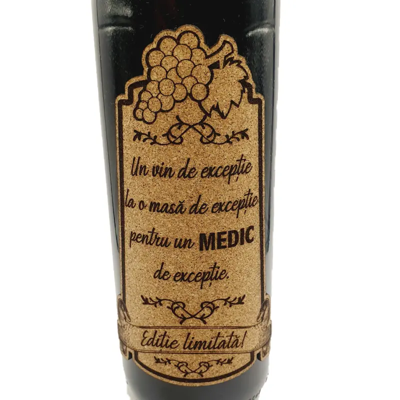 Un vin de exceptie la o masa de exceptie, editie limitata, vin rosu cabernet sauvignon, demisec, 750ml, 13.5% alcool