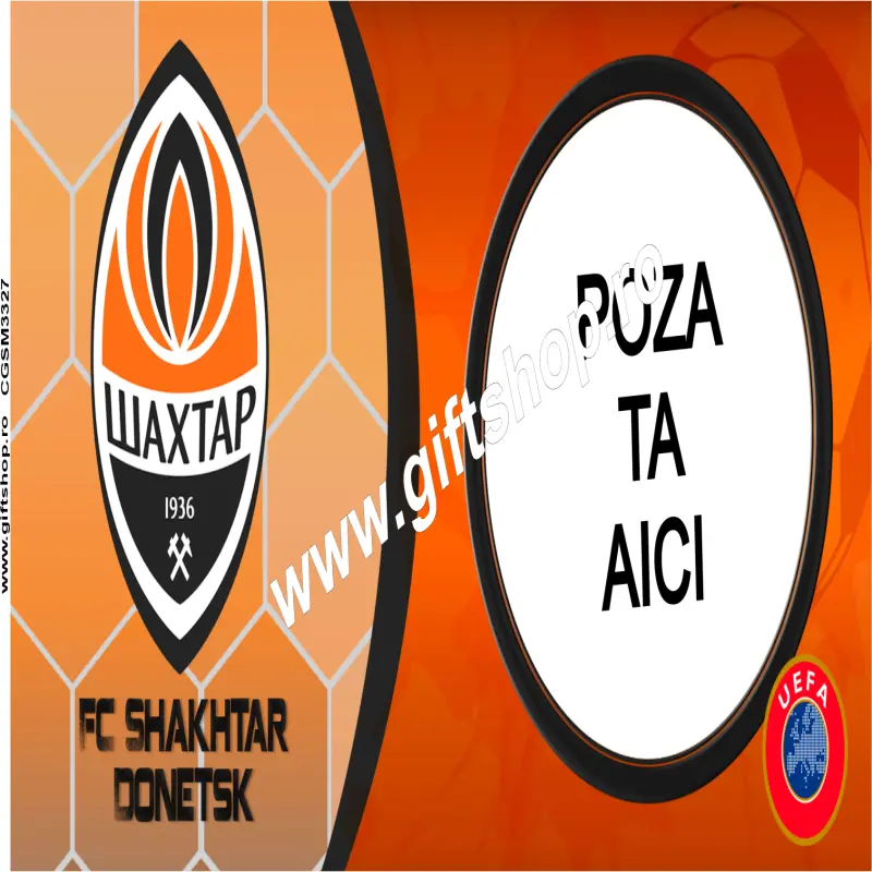 Fc shakhtar donetsk, cana personalizata cu poza, model 3327