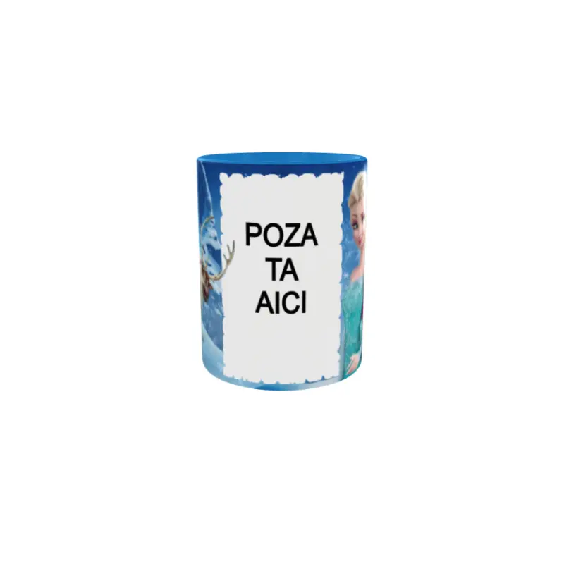 Elsa, frozen, cana personalizata cu poza si text, 330ml, model 3350v