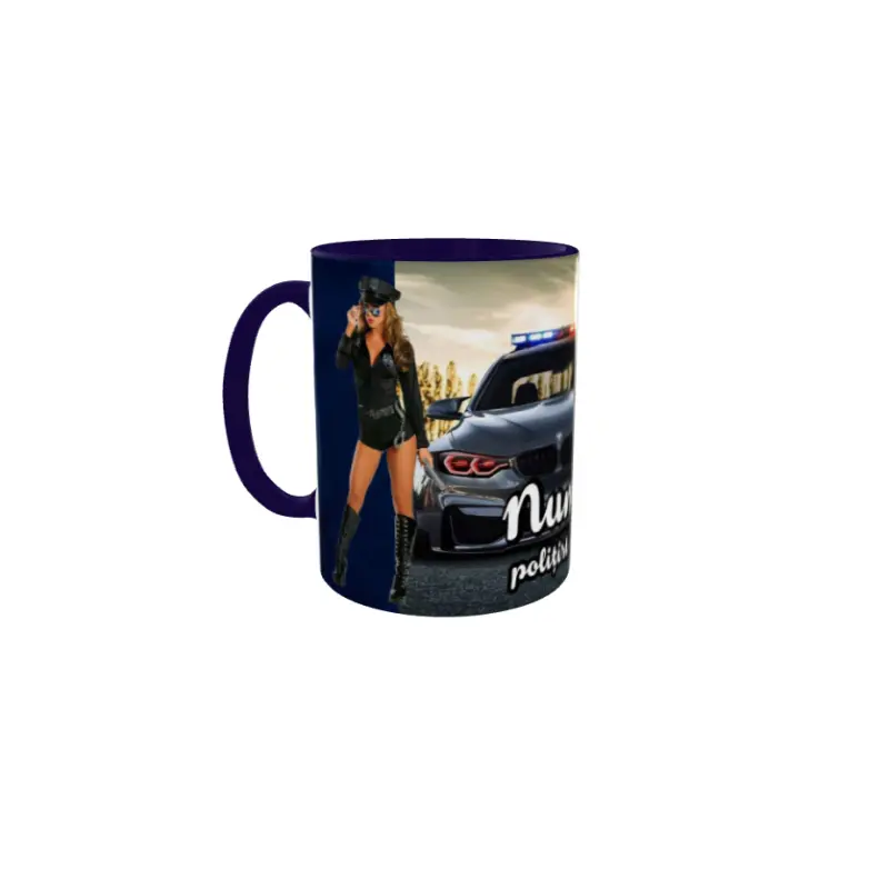 Politist de elita,(numele), cana personalizata cu text, 330ml, model 3363