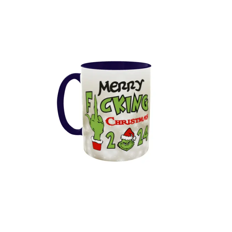 Merry f_ucking christmas ( anul curent ), cana din ceramica, 330ml, model cgs1803