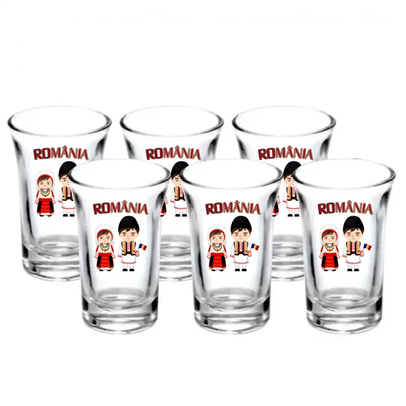 Copii port popular romania, set 6 pahare shout, model 47bsv