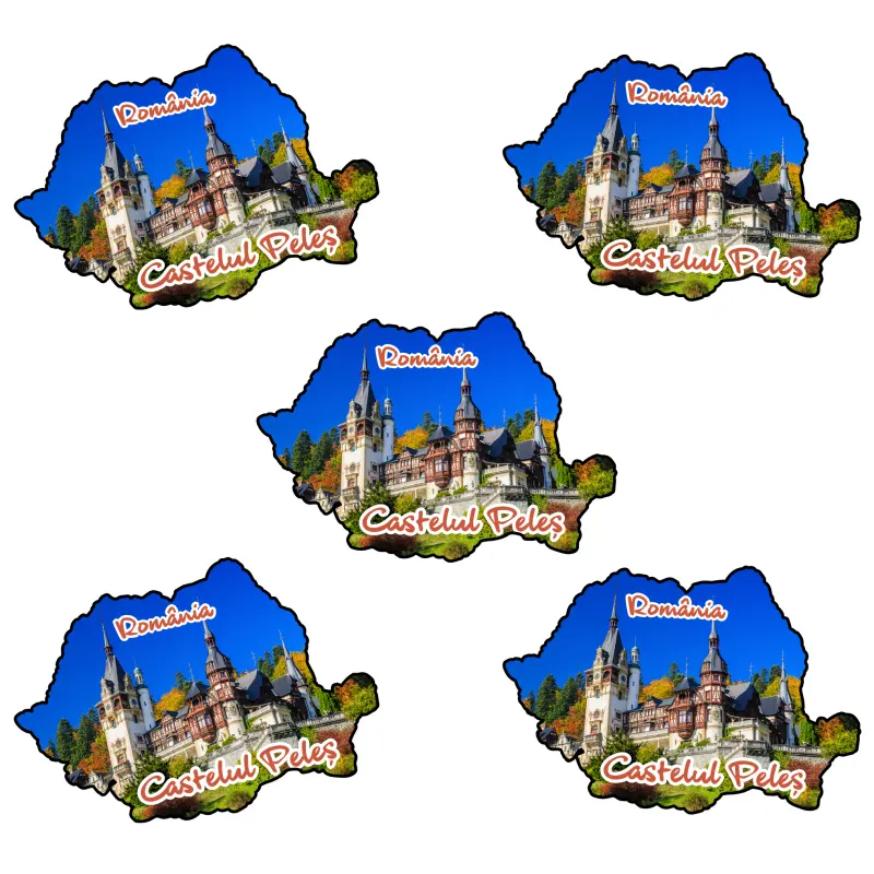 Mgs017-magnet frigider-castelulpeles,harta,romaniav