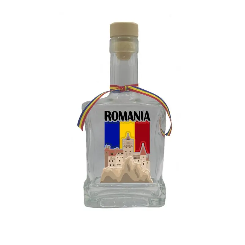 Castelul bran romania, sticla cu mesaj plata, 250 ml, model divgs179 14
