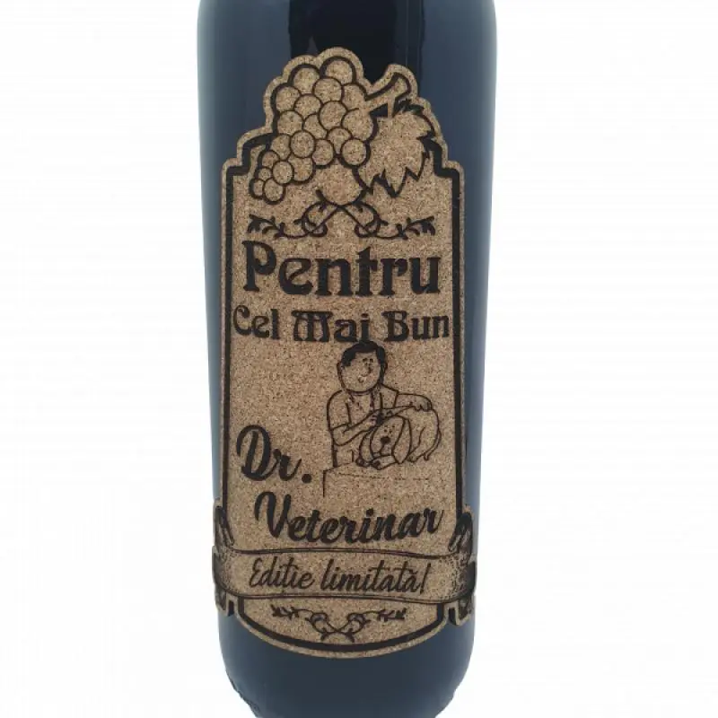 Pentru cel mai bun doctor veterinar, eticheta pluta cu mesaj