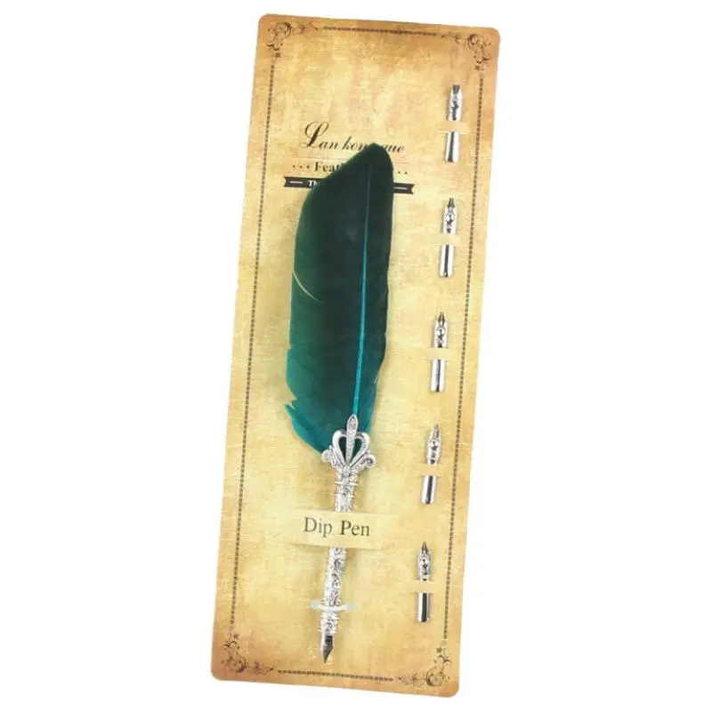 Set cadou, pana de scris dip pen, 6 piesev