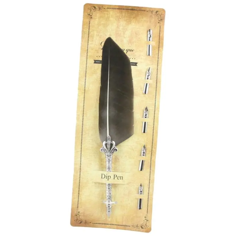 Set cadou, pana de scris dip pen, 6 piesev