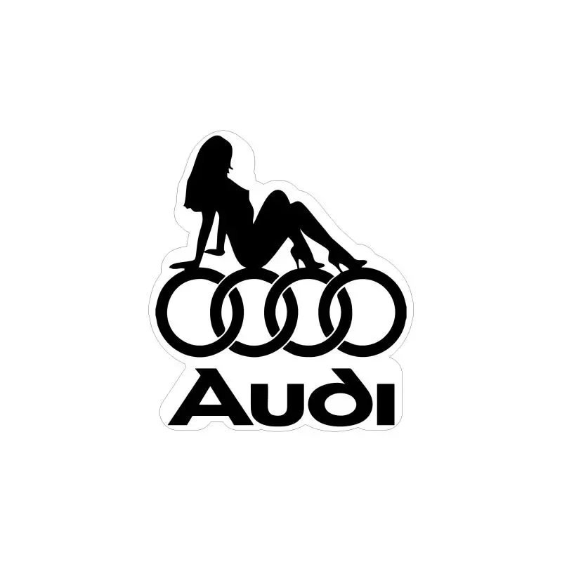 Audi, autocolant, dimensiune 100x90 mm, model 062v