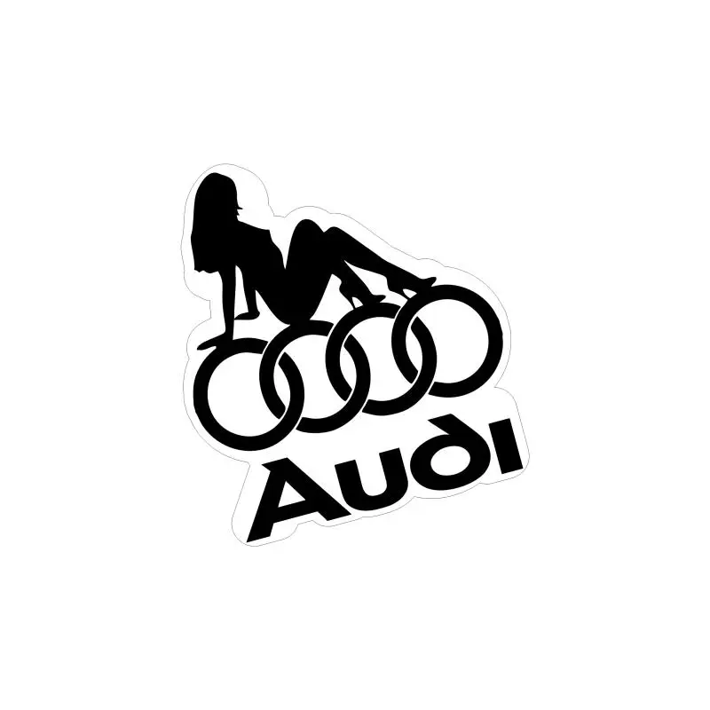 Audi, autocolant, dimensiune 100x90 mm, model 062v