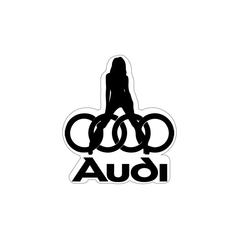 Audi, autocolant, dimensiune 100x90 mm, model 063
