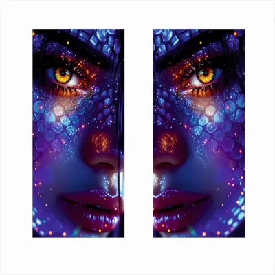 Set 2 stickere decorative pentru stalpii usilor, print autoadeziv de inalta rezolutie, dimensine 2 buc x 50 x 22 cm , cod: avx-ssu-03