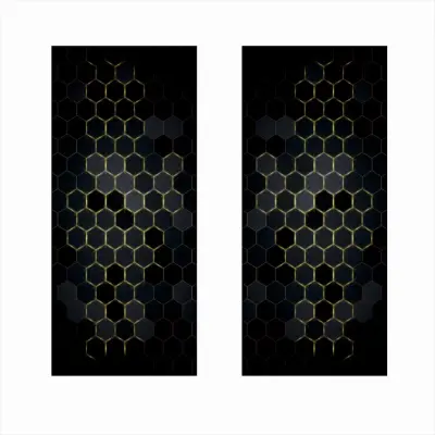 Set 2 stickere decorative pentru stalpii usilor, print autoadeziv de inalta rezolutie, dimensine 2 buc x 50 x 22 cm , cod: avx-ssu-04