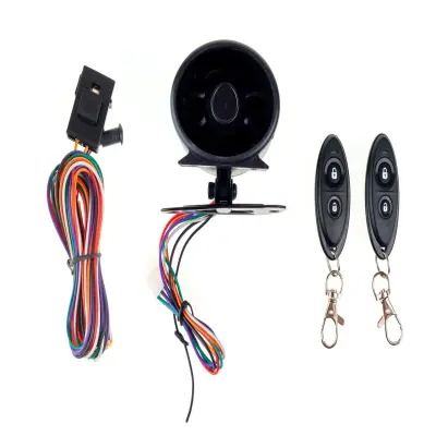 Sistem alarma auto mini cu  doua telecomenzi