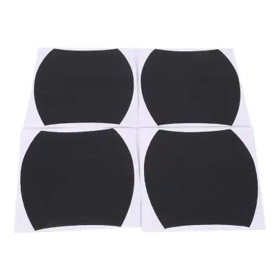 Set 4 bucati protectie zgarieturi manere usa din autocolant carbon 3d negru