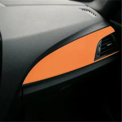 Folie auto colantare trimuri, model catifea orange, 100 x 45cm