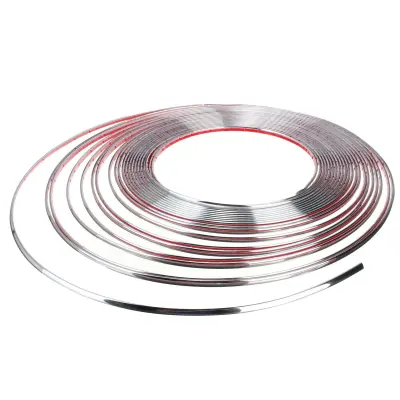 Rola ornament autoadeziv, 12mm x 15m, culoare crom silver