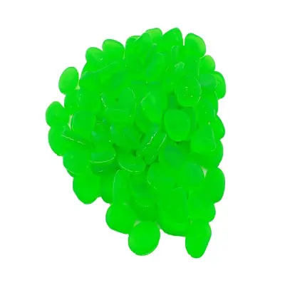 Set 100 pietre decorative fluorescente, culoare verde, avx-ag653b