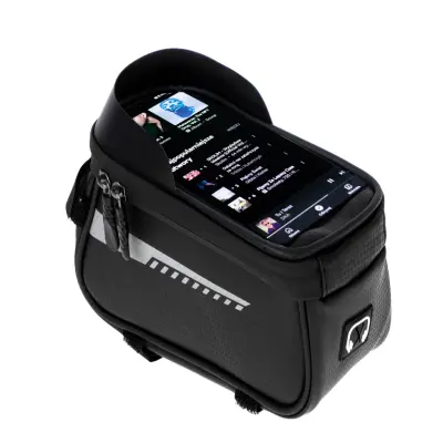 Suport telefon impermeabil tip geanta, montaj pe motocicleta sau bicicleta