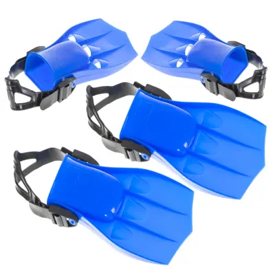 Labe de inot si scufundari, marime s (17-20cm), culoare albastra