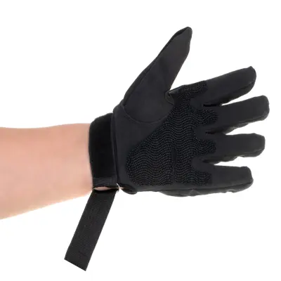 Manusi tactice cu elemente de protectie, marime l, cu destinatie moto, atv, ssv, quad, culoare neagra