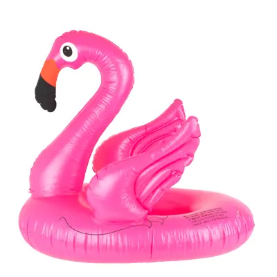 Saltea gonflabila (colac) pentru copii model flamingo, dimensiune 66 x 47 cm