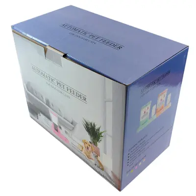 Distribuitor de alimente si apa pentru animale, 2in1, culoare alba