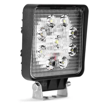 Proiector led pentru off-road, atv, ssv,  culoare 6500k, led flood,, tensiune 9 - 36v, dimensiune, 110 x 110 mm